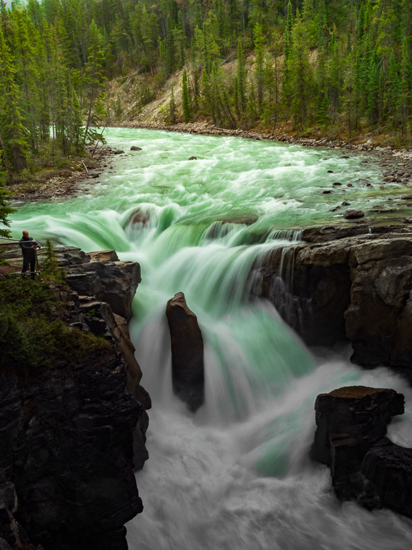 silky water sunwapta falls travel is sweet