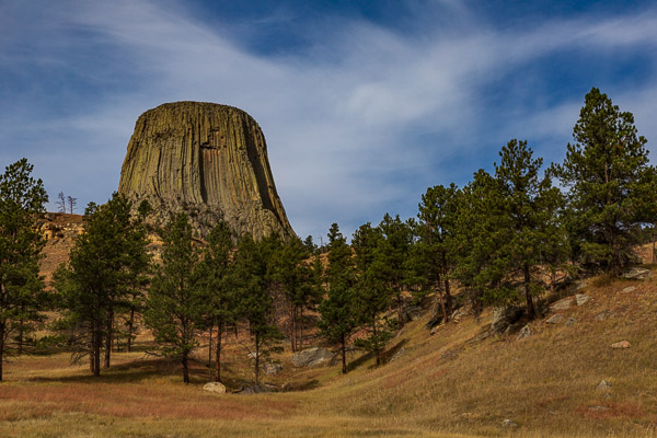 devils tower travel is sweet behind