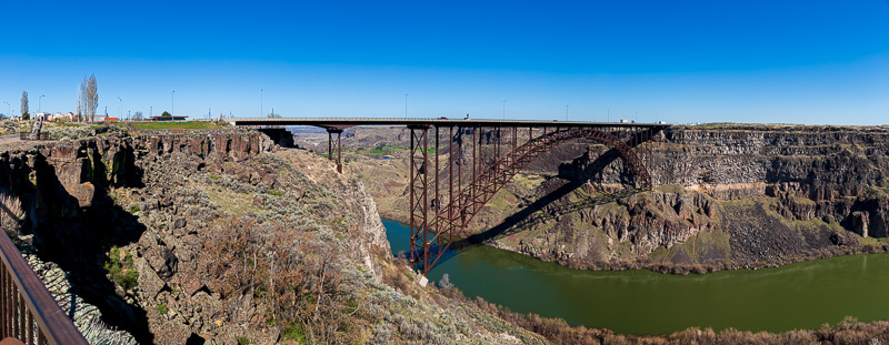 twin falls idaho perrine bridge panorama