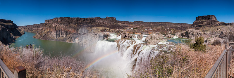 twin falls idaho shoshone falls panorama