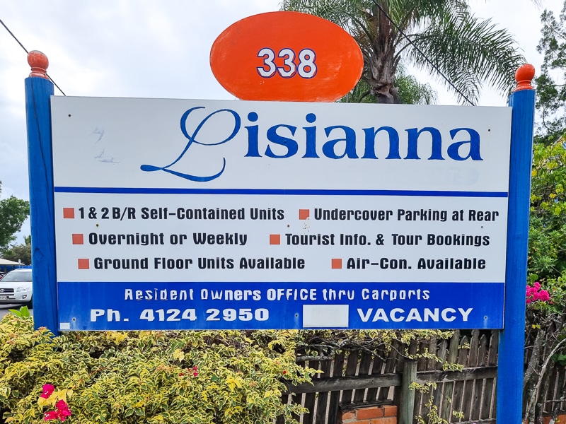 lisianna hotel apartments sign